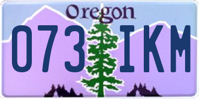 OR license plate 073IKM