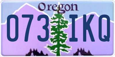 OR license plate 073IKQ