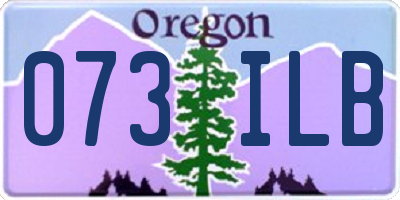 OR license plate 073ILB