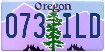 OR license plate 073ILD