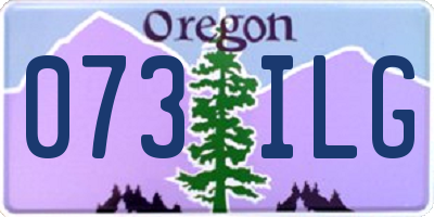 OR license plate 073ILG