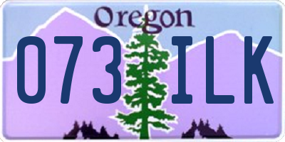 OR license plate 073ILK