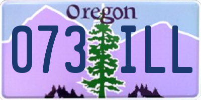 OR license plate 073ILL