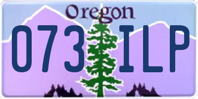 OR license plate 073ILP