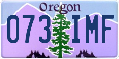 OR license plate 073IMF