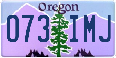 OR license plate 073IMJ