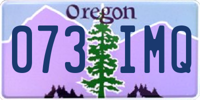 OR license plate 073IMQ