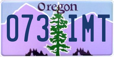 OR license plate 073IMT