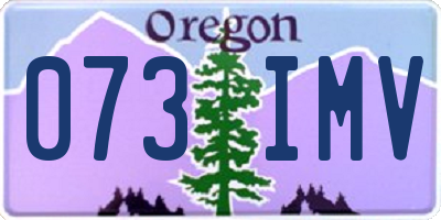 OR license plate 073IMV