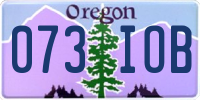OR license plate 073IOB