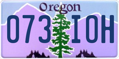 OR license plate 073IOH