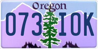 OR license plate 073IOK