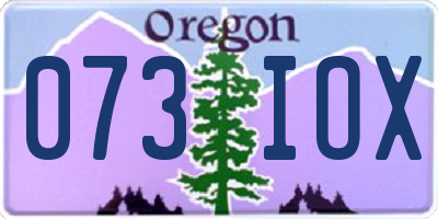 OR license plate 073IOX