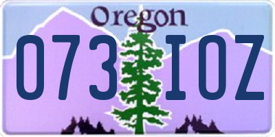 OR license plate 073IOZ