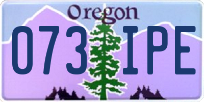OR license plate 073IPE