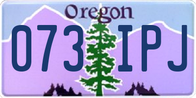 OR license plate 073IPJ