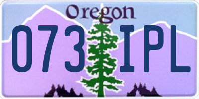 OR license plate 073IPL