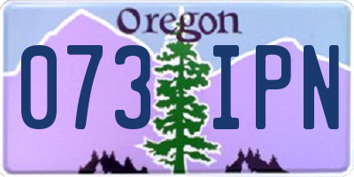 OR license plate 073IPN