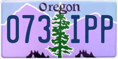 OR license plate 073IPP