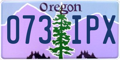 OR license plate 073IPX