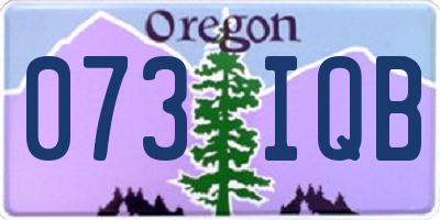 OR license plate 073IQB