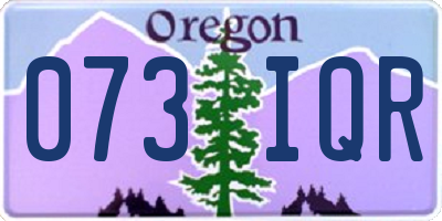 OR license plate 073IQR