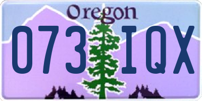 OR license plate 073IQX