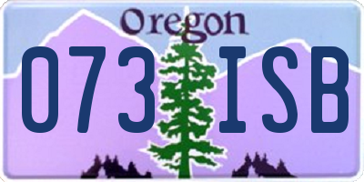 OR license plate 073ISB