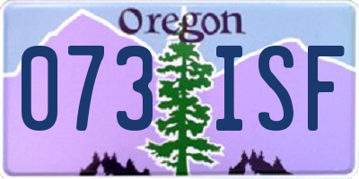 OR license plate 073ISF