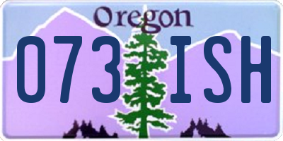 OR license plate 073ISH