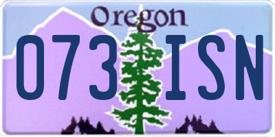 OR license plate 073ISN