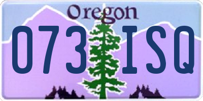 OR license plate 073ISQ