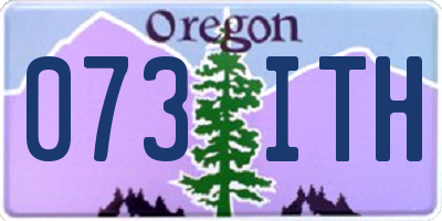 OR license plate 073ITH