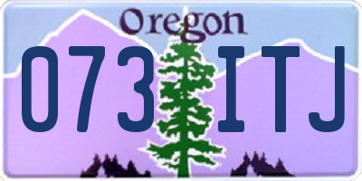 OR license plate 073ITJ