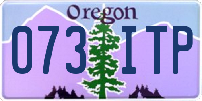 OR license plate 073ITP