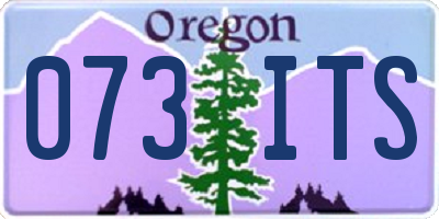 OR license plate 073ITS