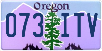 OR license plate 073ITV