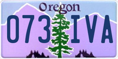 OR license plate 073IVA