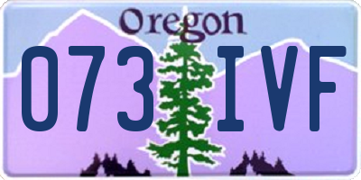 OR license plate 073IVF