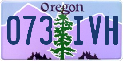 OR license plate 073IVH