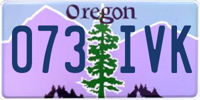 OR license plate 073IVK