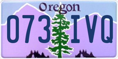 OR license plate 073IVQ