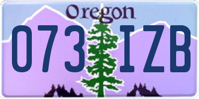OR license plate 073IZB