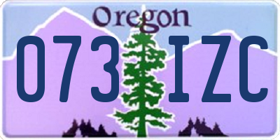 OR license plate 073IZC