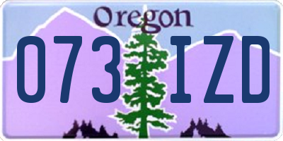 OR license plate 073IZD