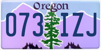 OR license plate 073IZJ