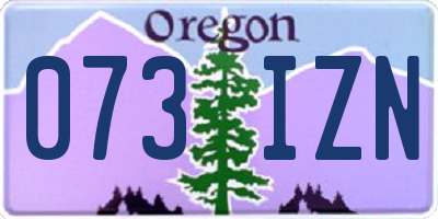 OR license plate 073IZN