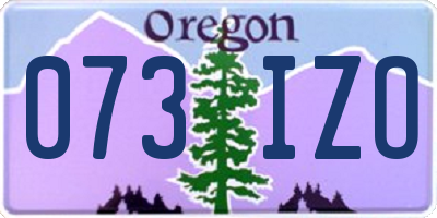 OR license plate 073IZO