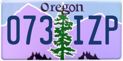 OR license plate 073IZP