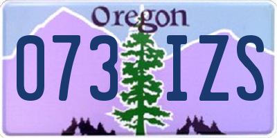 OR license plate 073IZS